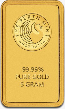 5g Lingote de Oro | Perth Mint | con Certificado