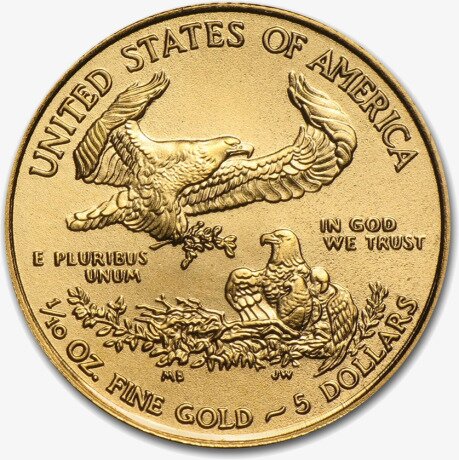 Золотая монета Американский Орел 1/10 унции 2017 (American Eagle)