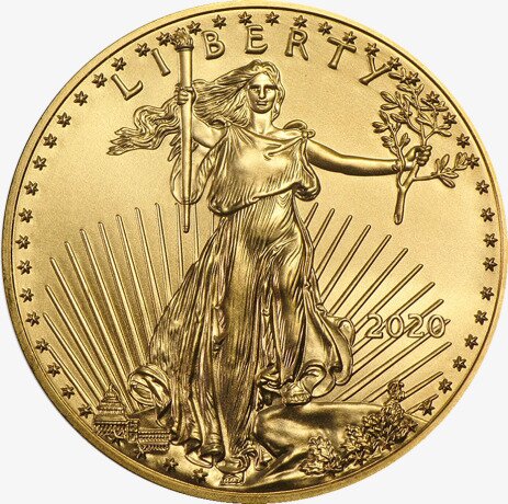 Золотая монета Американский Орел 1/10 унции 2020 (American Eagle)