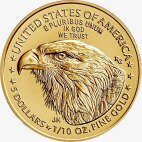 1/10 oz American Eagle d'or (2021) nouveau design