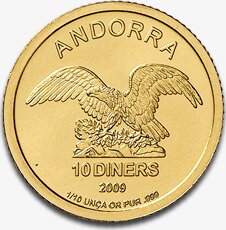 1/10 oz Andorra Diners | Or | 2009