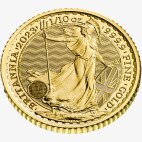 1/10 Uncji Britannia Elżbieta II Złota Moneta | 2023