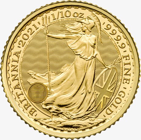 1/10 oz Britannia Goldmünze (2021)