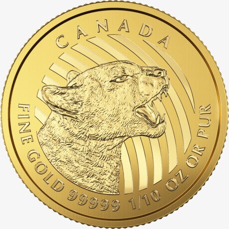 1/10 oz Growling Cougar 999.99 | Oro | 2016
