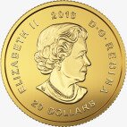 Золотая монета Рычащая Пума 1/10 унции 2016 (Growling Cougar)