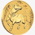 1/10 oz Lunar III Ox Gold Coin (2021)