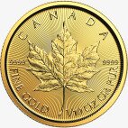Золотая монета Канадский кленовый лист 1/10 унции 2018 (Gold Maple Leaf)