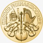 Золотая монета Венская Филармония 1/10 унции 2018 (Vienna Philharmonic)