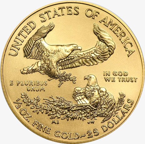 1/2 oz American Eagle d'oro (2019)