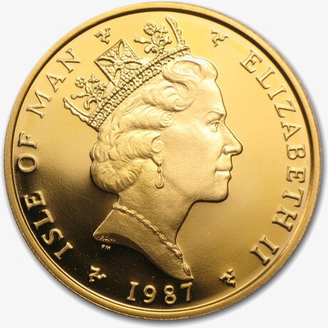 Золотая монета Остров Мэн Ангел 1/2 унции Разных Лет (Angel Isle of Man)