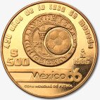 Золотая монета 1/2 унции Чемпионат мира по футболу в Мексике 1985 (Football World Cup Mexico)