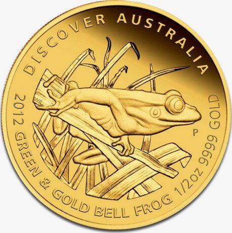 1/2 Uncji Odkryj Australię Australorzekotka Złota Moneta | 2012 | Proof