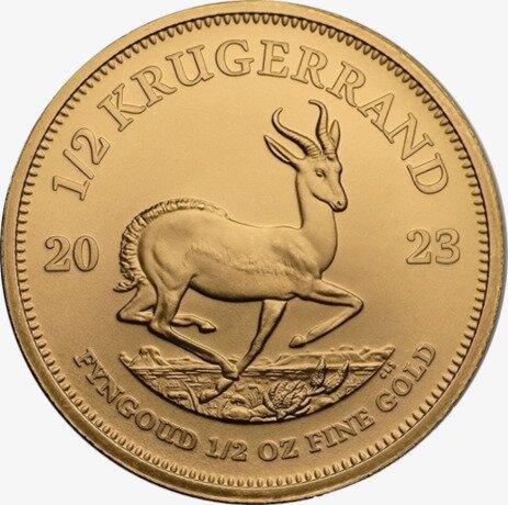 Золотая монета Крюгерранд 1/2 унции 2023 (Krugerrand)