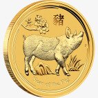 Золотая монета Лунар II Год Свиньи 1/2 унции 2019 (Lunar II Pig)
