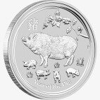 1/2 oz Lunar II Pig Silver Coin (2019)