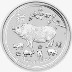 Серебряная монета Лунар II Год Свиньи 1/2 унции 2019 (Lunar II Pig)