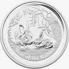 Серебряная монета Лунар II Год Кролика 1/2 унции 2011 (Lunar II Rabbit)