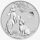 Серебряная монета Лунар III Год Кролика 1/2унция 2023 (Lunar III Rabbit)