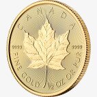 Золотая монета Канадский кленовый лист 1/2 унции 2019 (Gold Maple Leaf)