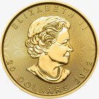 Золотая монета Канадский кленовый лист 1/2 унции 2022 (Gold Maple Leaf)