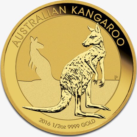 Золотая монета Наггет Кенгуру 1/2 унции 2016 (Nugget Kangaroo)