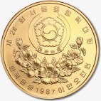 Золотая монета Олимпийские игры Южной Кореи Дети с кайтом 1/2 унции 1988