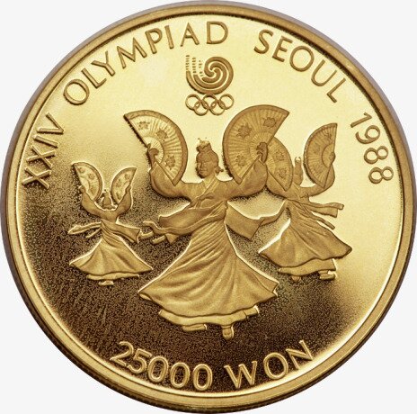1/2 Olympiade Südkorea | Tanzende Frauen | Gold | 1988