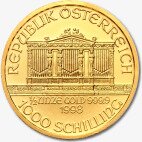 Золотая монета Венская Филармония 1/2 унции 2017 (Vienna Philharmonic)