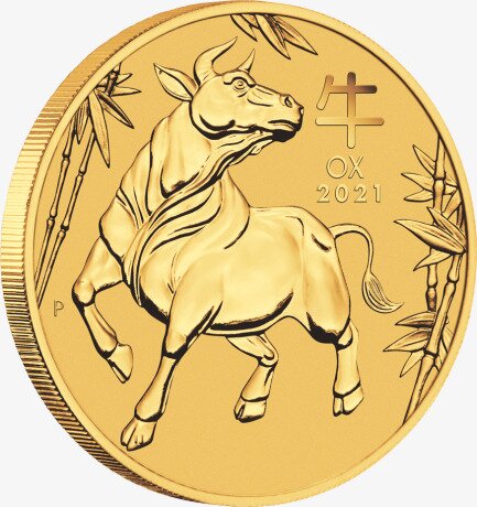 1/20 oz Lunar III Ox Gold Coin (2021)