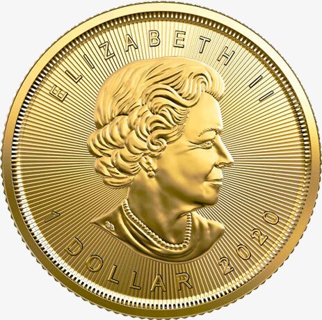 Золотая монета Канадский кленовый лист 1/20 унции 2020 (Gold Maple Leaf)