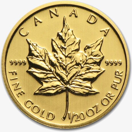 1/20 oz Maple Leaf | Oro | años diversos