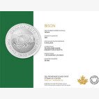 1,25 oz Bisonte Canadese d'argento (2015)