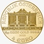 Золотая монета Венская Филармония 1/25 унции 2023 (Vienna Philharmonic)