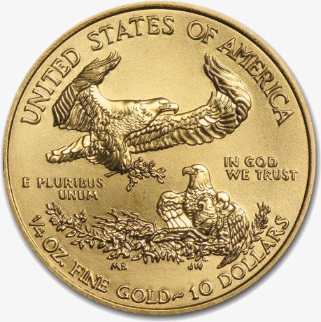 Золотая монета Американский Орел 1/4 унции 2017 (American Eagle)