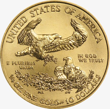 Золотая монета Американский Орел 1/4 унции 2018 (American Eagle)