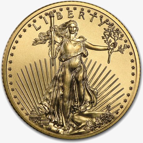 Золотая монета Американский Орел 1/4 унции разных лет (American Eagle)