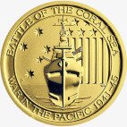 Золотая монета Битва в Коралловом море 1/4 унции 2015