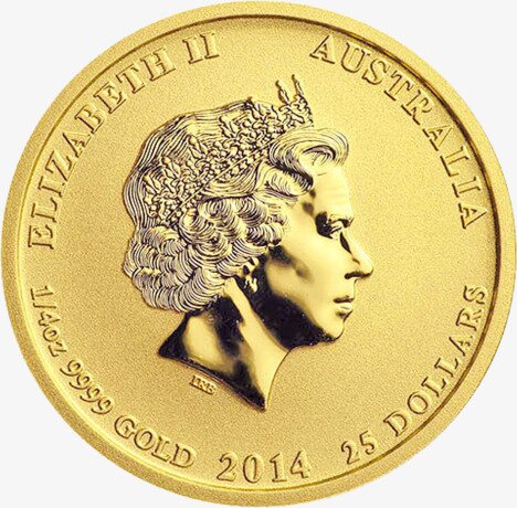 1/4 oz Moneda de Oro Batalla del Mar de Coral (2015)