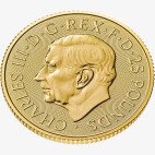 Британия 1/4 унция 2024 Золотая инвестиционная монета Карл III