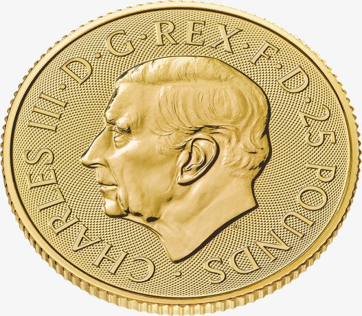 Британия 1/4 унция 2024 Золотая инвестиционная монета Карл III