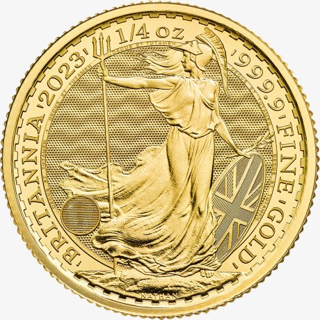 Британия 1/4 унция 2023 Золотая инвестиционная монета