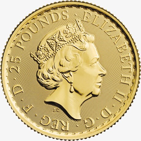 1/4 oz Britannia d'Oro Elisabetta II | 2023