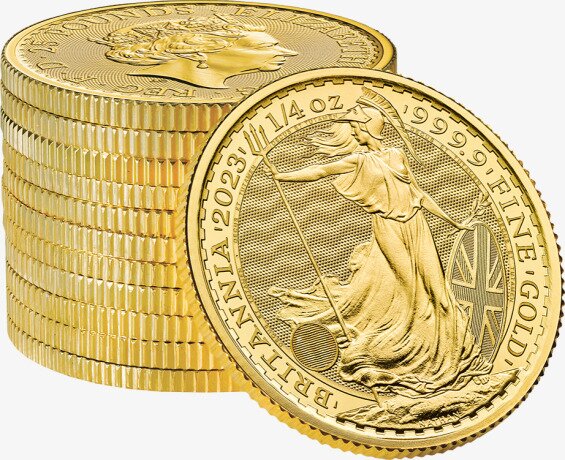 Британия 1/4 унция 2023 Золотая инвестиционная монета