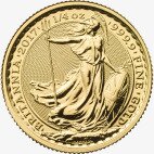 1/4 Uncji Britannia Złota Moneta | 2017