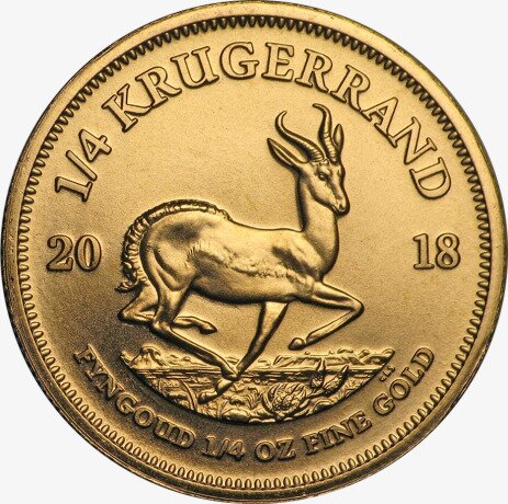 Крюгерранд (Krugerrand) 1/4 унции 2018 Золотая инвестиционная монета