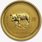 Золотая монета Лунар I Год Свиньи 1/4 унции 2007 (Lunar I Pig)
