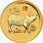 Золотая монета Лунар II Год Свиньи 1/4 унции 2019 (Lunar II Pig)