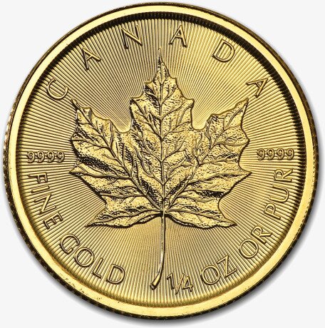 Канадский кленовый лист 1/4 унции 2017 Золотая монета (Maple Leaf)