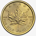 Канадский кленовый лист 1/4 унции 2017 Золотая монета (Maple Leaf)