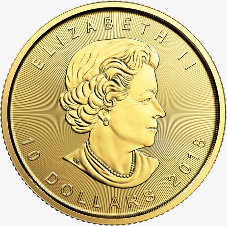 1/4 oz moneta d'oro Maple Leaf (2018)